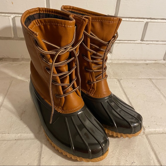 Womens Sporto Arianna The Original Duck Boot Tan Faux Fur Brown Shoes Size 6M - Picture 1 of 11